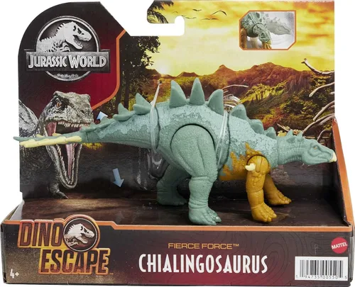 Miniatura 7 de Jurassic World Toys - Figura de acción de dinosaurio Chialingosaurus Fierce Force Chialingosaurus, articulaciones móviles, escultura realista