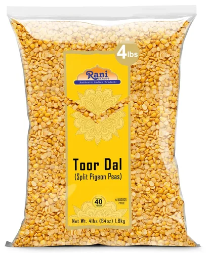 Miniatura 12 de Rani Toor Dal (Split Pigeon Peas) 32 oz (2 libras) 31.99 oz ~ Todo natural, apto para gluten, sin OMG, vegano, origen indio