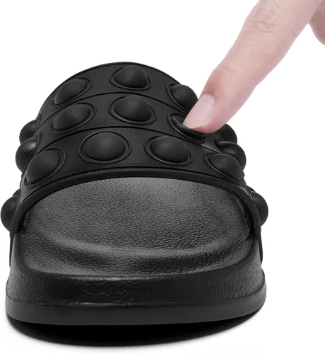 Miniatura 3 de Engtoy Sandalias para niños y niñas, unisex, ligeras, antideslizantes, puntera abierta, cómodas, para ducha, playa, divertidas sandalias