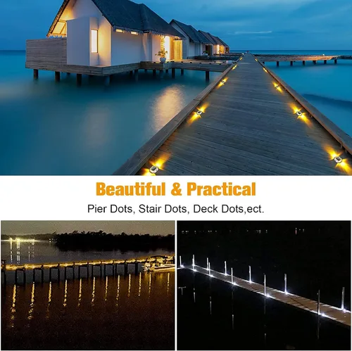 Miniatura 5 de VOLISUN Paquete de 16 luces solares para muelle de entrada