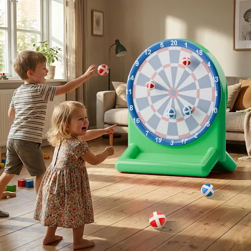 Miniatura 5 de iPlay, iLearn Divertidos juguetes de piscina para niños, juegos inflables de tablero de dardos, flotadores de piscina, patio de playa, juego al aire