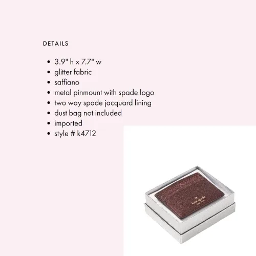 Miniatura 4 de Kate Spade New York Shimmy - Funda delgada de tela con purpurina (Deep Nova)