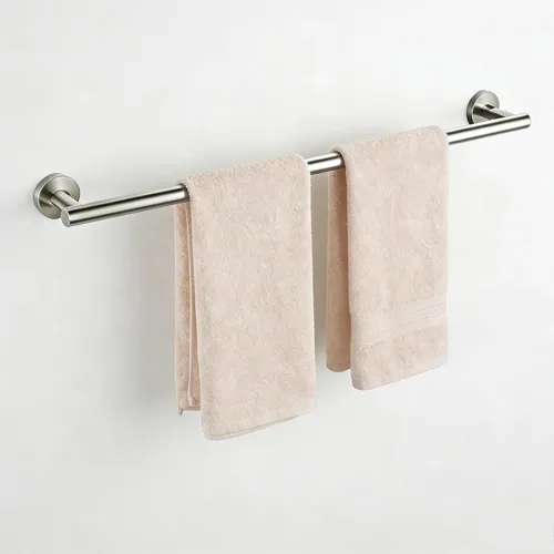 Miniatura 15 de SEIDO Toallero de acero inoxidable 304 para pared de baño, longitud útil de 9.6 pulgadas, barra de toalla de mano dorada cepillada, barra de toalla
