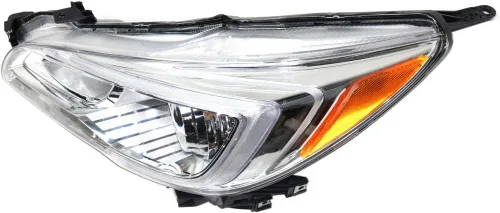 Miniatura 4 de Para Subaru Legacy 2015 2016 2017 Conjunto de faros delanteros lado del conductor Certificado CAPA Halógeno Compuesto Bisel cromado Lente
