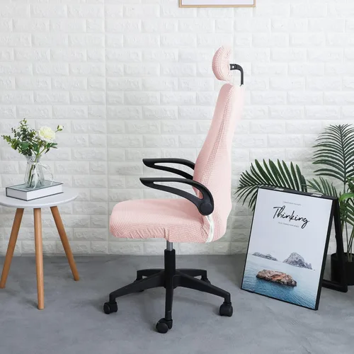 Miniatura 7 de FORCHEER Juego de fundas ergonómicas para sillas de oficina con funda para reposacabezas, repelente al agua, para silla ejecutiva de oficina