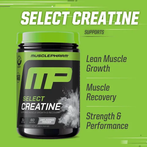 Miniatura 4 de MusclePharm Monohidrato de creatina en polvo, constructor muscular preentrenamiento y suplemento de recuperación muscular después del entrenamiento