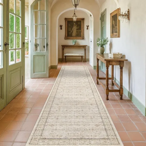 Miniatura 222 de Alfombra Boho Negra para Sala de Estar - Alfombra de Área Lavable de 10x14 Pies, Alfombras de Comedor para Debajo de la Mesa, Alfombra Suave de Pelo