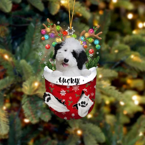 Miniatura 66 de Adorno de Navidad personalizado para perro Airedale Terrier en bolsillo de nieve, adorno para árbol de Navidad, idea de regalo para amantes