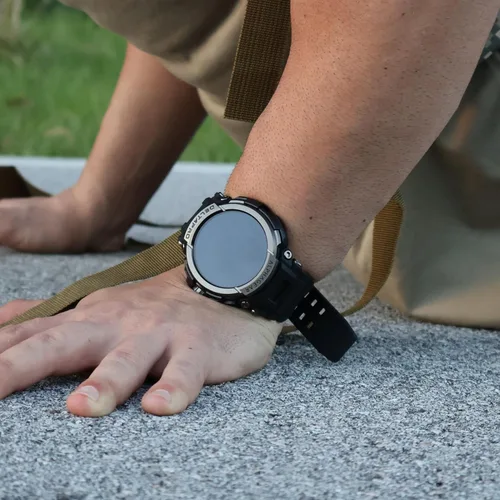 Miniatura 7 de ALPHAGEAR Delta Pro Smartwatch para hombre, reloj inteligente militar táctico, resistente al agua y al polvo, batería de 21 días, funciona de -10F a
