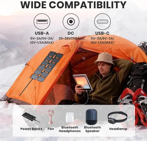 Miniatura 6 de FlexSolar Mini panel solar USB de 6 W, módulo monocristalino impermeable IP67 Kit de bricolaje con material PET para teléfono inteligente