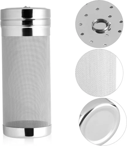 Miniatura 3 de Filtro de cerveza hop, cesta seca de elaboración de cerveza colador de tolva de tetera Filtro de lúpulo de cerveza casera lúpulo de acero inoxidable
