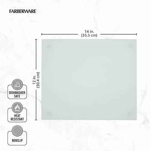 Miniatura 5 de Tabla de cortar de vidrio antideslizante 12x14
