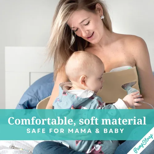 Miniatura 7 de Brasier de bombeo manos libres, brasier de extractor de leche para bombas de lactancia materna para mujeres, bustier de bombeo manos libres