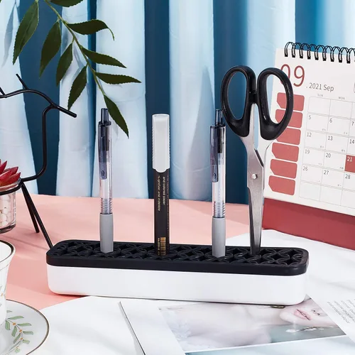 Miniatura 5 de GORGECRAFT Organizadores de escritorio para coser de silicona, soporte para brochas de maquillaje, soporte para bolígrafos de pintura cosmética