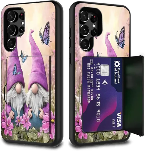 Miniatura 127 de Funda híbrida de doble capa con función atril para Samsung Galaxy A16 5G de 6.9 pulgadas, diseño de vaca con bandera estadounidense