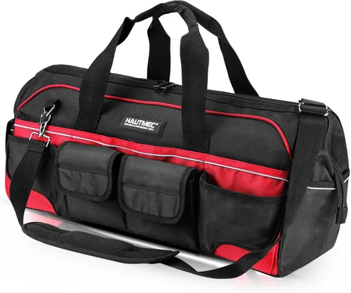 Miniatura 8 de HAUTMEC Juego de 3 Bolsas de Herramientas Grandes, Bolsas de Herramientas de Boca Ancha de Servicio Pesado con Tela 1680D Resistente a Desgarros