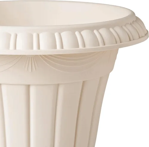 Miniatura 3 de Arcadia Garden Products PL20BG Maceta Urna Clásica Tradicional de Plástico Interior/Exterior, 10" x 12", Beige