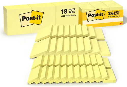 Miniatura 11 de Post-it Colección Jaipur Papel para anotar, de 3 x 3 pulgadas. Paquete de 5 resmas (654-5UC)., Amarillo canario