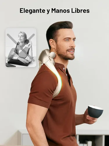 Miniatura 7 de SKG H7 Ultra Masajeador de cuello para aliviar el dolor de tejido profundo, inalámbrico, regalos del día del padre, masajeador de hombros Shiatsu