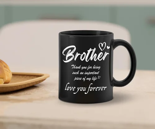 Miniatura 3 de Taza para hermano, taza con texto en inglés «Thank You for Being My Brothers», regalos para los mejores hermanos pequeños de hombres, mujeres
