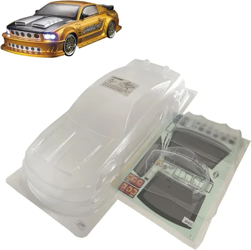 Miniatura 7 de 1/10 Escala RC Onroad Racing Drift Touring Coche Transparente Lexan Carcasa Transparente (M GT)