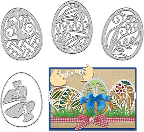 Miniatura 8 de Troqueles de corte de metal con cruz de Pascua para suministros de fabricación de tarjetas, anillos de espinas religiosas, troquelados, herramienta