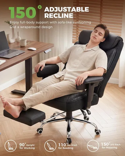 Miniatura 5 de GTPLAYER Gaming Chair with Foot Rest & Pocket Spring Cushion, Breathable Fabric for Home Office Desk, Ergonomic High Back Computer Chair with