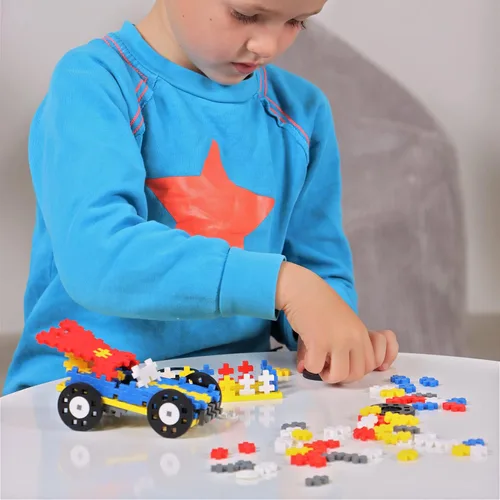 Miniatura 3 de PLUS PLUS - Tubo de coches de color - Hero - 200 piezas, tallo de construcción de construcción/juguete de vapor, mini bloques de rompecabezas Héroe