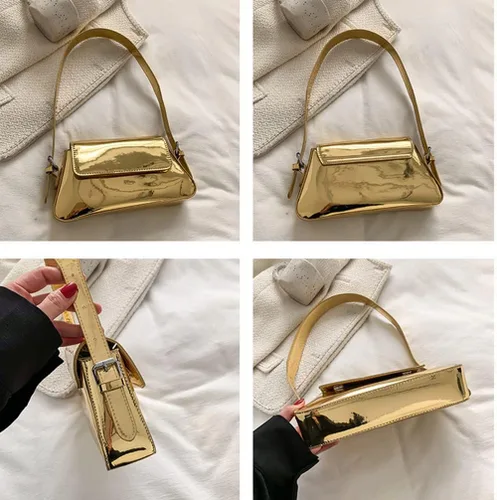 Miniatura 8 de Bolso de noche para mujer, Y2k, plateado, bolso hobo, bolso de mano, bolso de mano, bolso de mano, bolso de fiesta, bolso de mano, bolsos cruzados