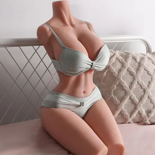 Miniatura 17 de Torso de muñeca sexual de 40 libras, muñeca sexual de tamaño completo, masturbador masculino con pechos grandes, culo realista para pecho anal