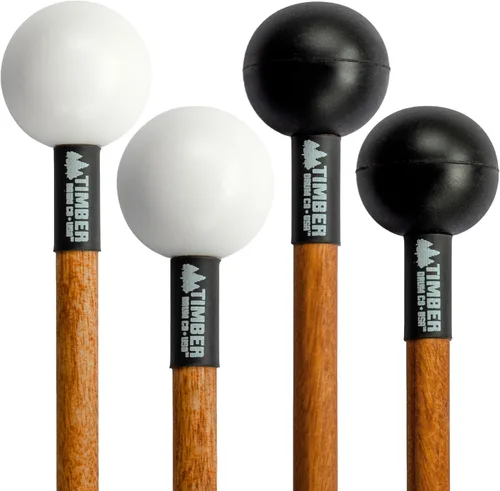 Miniatura 8 de Timber Drum Co. Paquete de Mazos de Percusión — ENSAMBLADO EN EE.UU. — Baquetas para Marimba, Redoble de Platillos, Glockenspiel, Bloque de Madera