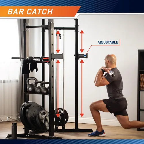 Miniatura 3 de Marcy Strength Training Home Gym Cage with Pulley System for Weightlifting, Bodybuilding, Full Body Workout Equipment for Home Exercise