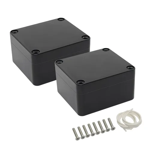 Miniatura 28 de LeMotech Caja de conexiones eléctricas de plástico ABS Caja de proyectos IP65 impermeable Caja de derivación universal para electrónicas Negro 2.48x