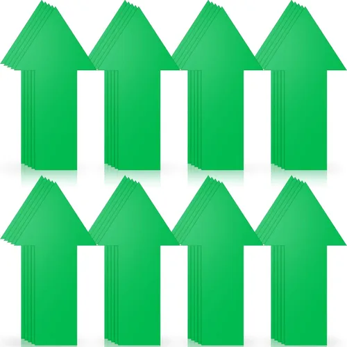Miniatura 8 de 40 calcomanías de flecha de 8 pulgadas, adhesivo extraíble, letrero direccional para piso, impermeable, marca de flecha, instrucciones de carretera