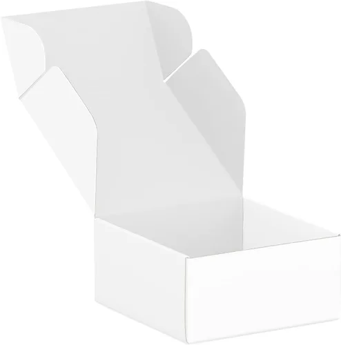 Miniatura 22 de Paquete de 50 cajas de envío pequeñas de cartón, cajas de estraza, cajas de regalo (4 x 6 x 2 pulgadas, color blanco)
