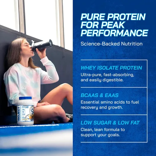 Miniatura 2 de Evogen Isoject - Aislado de proteína de suero Proteína de suero en polvo ultra pura con enzimas encendedoras, BCA y EAA Absorción y recuperación