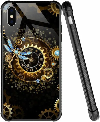 Miniatura 19 de ZHEGAILIAN Funda compatible con iPhone 7/8 Plus, funda de vidrio orgánico para niñas, mujeres y hombres, diseño de cuatro esquinas, antiarañazos, a