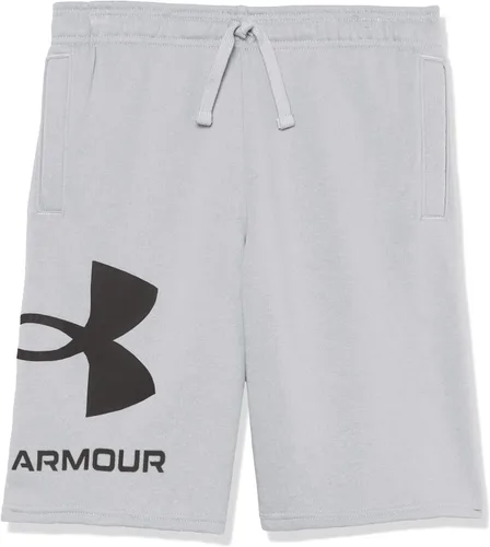 Miniatura 3 de Under Armour Pantalones cortos Rival con logo de vellón para niños