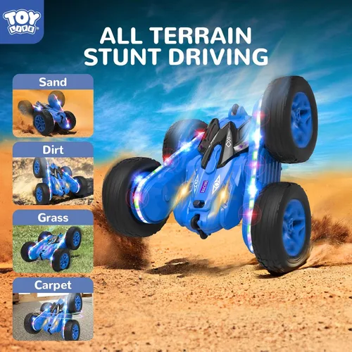 Miniatura 5 de TOY Life Coche de control remoto para niños, 2.4G HZ, auto de acrobacias a control remoto, juguetes de control remoto para niños y niñas, auto