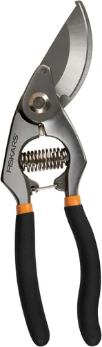 Miniatura 11 de Fiskars - Tijeras bypass de podar, podadora con capacidad de corte de 1 pulgada, con Softgrip, hoja de acero afilada y resistente al óxido que se