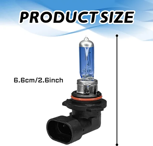 Miniatura 2 de Bombilla halógena H1 para faros delanteros H1, bombillas halógenas ultra blancas brillantes de 12 V 100 W, haz alto y bajo, bombillas antiniebla