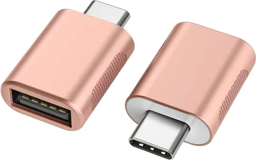 Miniatura 9 de Adaptador USB-C a USB 3.0 (paquete de 2), Thunderbolt 4/3 a USB hembra OTG para MacBook 2025, iPad 2025, Samsung, más dispositivos tipo C Gris