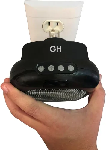 Miniatura 4 de Good Housekeeping - Calentador de pared mini para interiores con termostato y control remoto, 750 W, negro