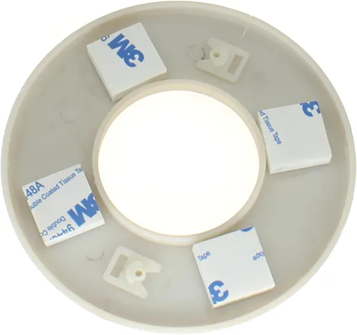 Miniatura 2 de FDXGYH 2 piezas de 2.0 pulgadas ABS brida dividida de pared cinta autoadhesiva redonda cubierta de placa para tubería de agua grifo accesorios