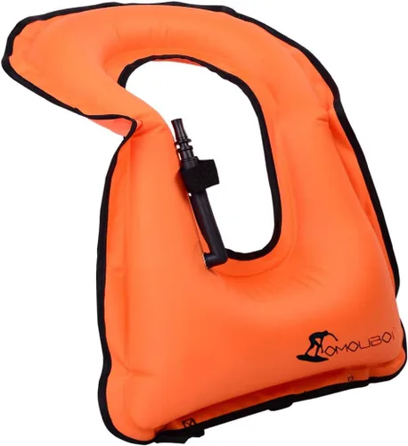 Miniatura 8 de OMOUBOI Chaleco de esnórquel para adultos, chalecos de natación inflables para buceo, esnórquel, natación y seguridad (adecuado para 100-220 libras)