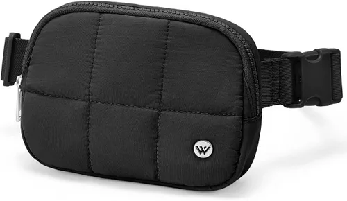Miniatura 59 de WESTBRONCO Riñoneras para mujeres y hombres, bolsa para cinturón con bolsillos con cremallera, riñoneras modernas, bolsas cruzadas ligeras de 1