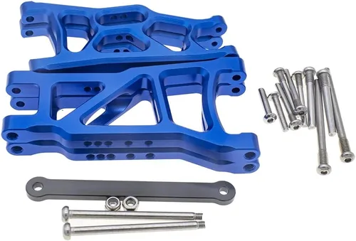 Miniatura 3 de Suspensión delantera y trasera de aluminio brazos A y barra de lazo para 1/10 Traxxas Slash 2WD RC Car Upgrade Parts Hop Ups, reemplazo de 2555 3631