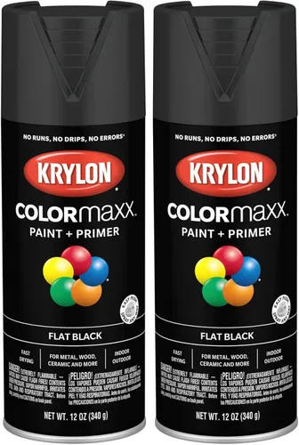 Miniatura 15 de Krylon K05599007 COLORmaxx Pintura en aerosol y base para uso en interiores y exteriores, color gris brillante para maquinaria, 12 onzas