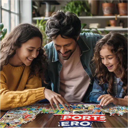 Miniatura 4 de White Mountain Sports Heroes - Rompecabezas de 1000 piezas