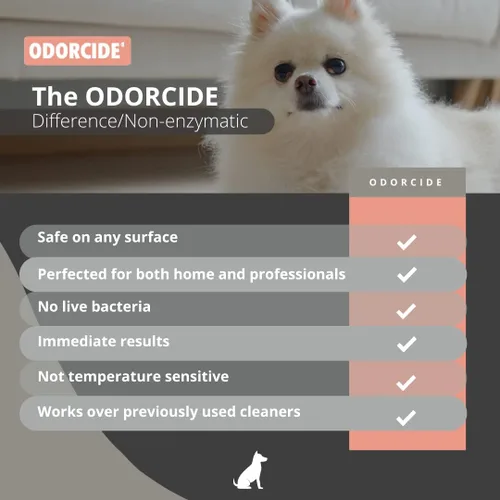 Miniatura 3 de Odorcide Odormed Concentrado eliminador de olores – Eliminador de olores de mascotas para olores fuertes en suelos, paredes, jaulas y más – Multiuso